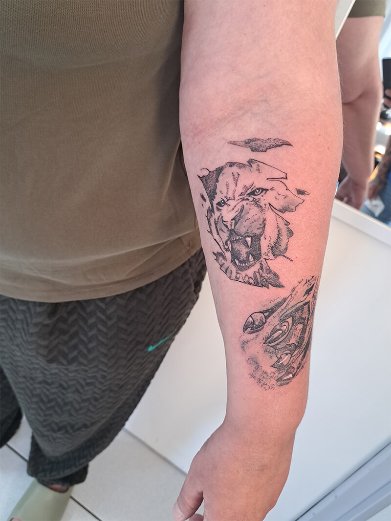 K'Tattoo Tika : tatouage animaux à Chartres, Dreux (28), Paris (75) & Le Mans (72)